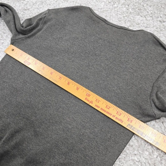 Ralph Lauren Black Label Womens Pullover Top Medium Grey Stretch Knit Minimalist - Picture 9 of 12